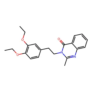 3-[2-(3,4-Diethoxyphenyl)ethyl]-2-methylquinazolin-4-one structure
