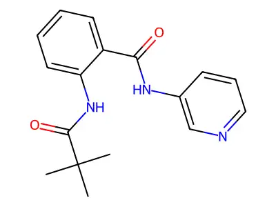 2-(2,2-dimethylpropanoylamino)-N-pyridin-3-ylbenzamide structure