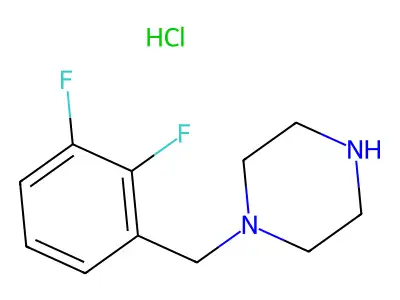 1-(2,3-Difluorobenzyl)piperazine structure