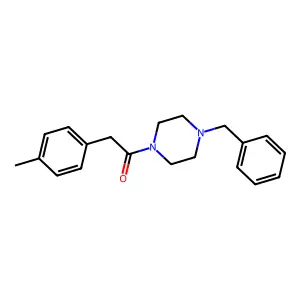 1-(4-Benzylpiperazin-1-yl)-2-(4-methylphenyl)ethanone structure