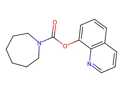 Quinolin-8-yl azepane-1-carboxylate structure