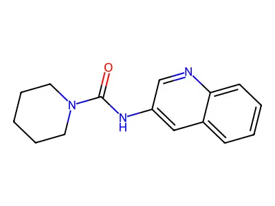N-(quinolin-3-yl)piperidine-1-carboxamide structure