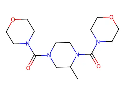 [3-Methyl-4-(morpholine-4-carbonyl)piperazin-1-yl]-morpholin-4-ylmethanone structure
