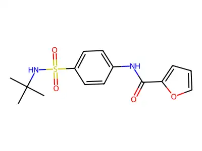 N-[4-(tert-butylsulfamoyl)phenyl]furan-2-carboxamide structure