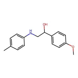 1-(4-Methoxy-phenyl)-2-p-tolylamino-ethanol structure