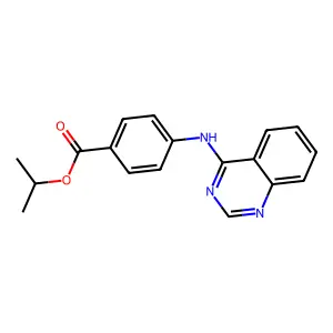 Propan-2-yl 4-(quinazolin-4-ylamino)benzoate structure