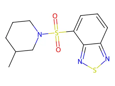 4-(3-Methylpiperidin-1-yl)sulfonyl-2,1,3-benzothiadiazole structure