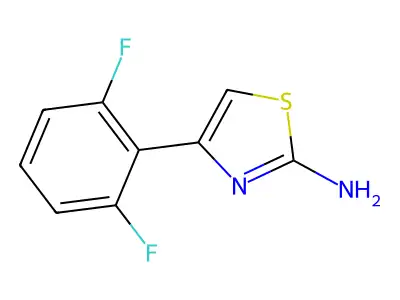 4-(2,6-二氟苯基)-1,3-噻唑-2-胺 structure