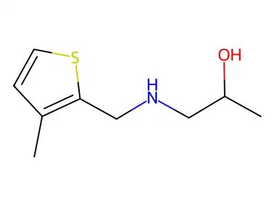 1-[(3-Methyl-thiophen-2-ylmethyl)-amino]-propan-2-ol structure