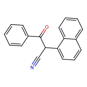 2-(1-萘基)-3-氧代-3-苯基丙腈 structure