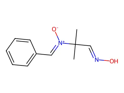 N-[(2E)-2-hydroxyimino-1,1-dimethyl-ethyl]-1-phenyl-methanimine oxide structure