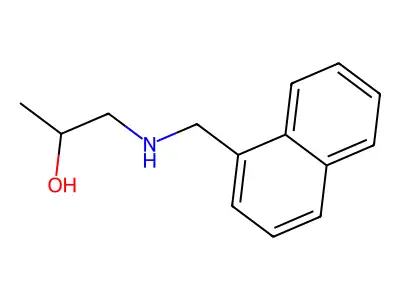 1-((Naphthalen-1-ylmethyl)amino)propan-2-ol structure