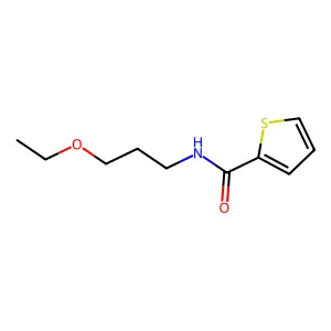 N-(3-ethoxypropyl)thiophene-2-carboxamide structure