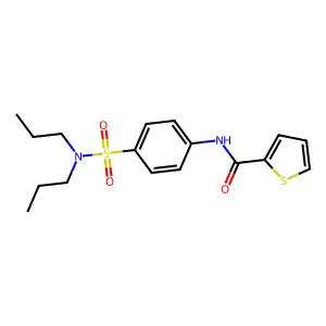 N-[4-(dipropylsulfamoyl)phenyl]thiophene-2-carboxamide structure