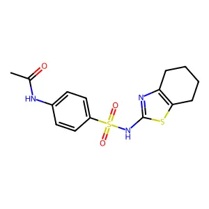 N-[4-(4,5,6,7-tetrahydro-1,3-benzothiazol-2-ylsulfamoyl)phenyl]acetamide structure