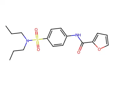 N-[4-(dipropylsulfamoyl)phenyl]furan-2-carboxamide structure