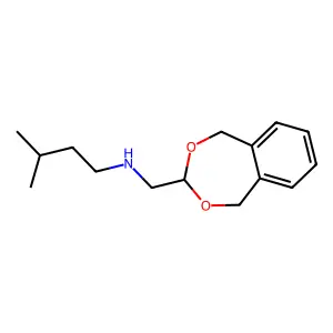 N-((1,5-Dihydrobenzo[e][1,3]dioxepin-3-yl)methyl)-3-methylbutan-1-amine structure