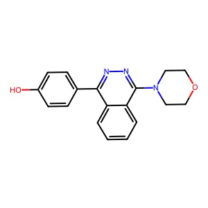 4-(4-Morpholinophthalazin-1-yl)phenol structure