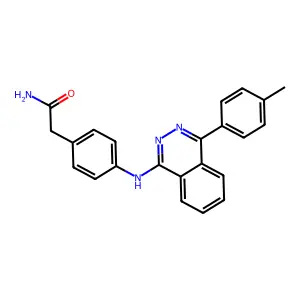2-[4-(4-p-Tolyl-phthalazin-1-ylamino)-phenyl]-acetamide structure