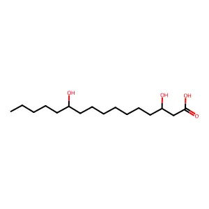 3,11-二羟基十六烷酸 structure