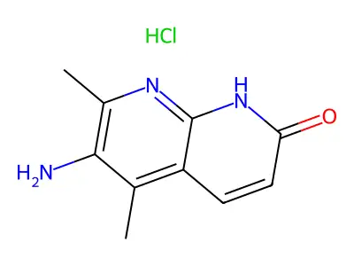 6-amino-5,7-dimethyl-1,8-naphthyridin-2(1H)-one structure