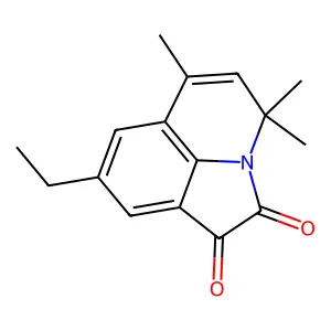 8-Ethyl-4,4,6-trimethyl-4H-pyrrolo[3,2,1-ij]quinoline-1,2-dione structure