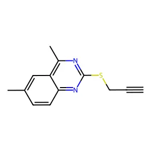 4,6-Dimethyl-2-prop-2-ynylsulfanylquinazoline structure