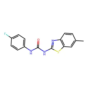 1-(4-Fluorophenyl)-3-(6-methyl-1,3-benzothiazol-2-yl)urea structure