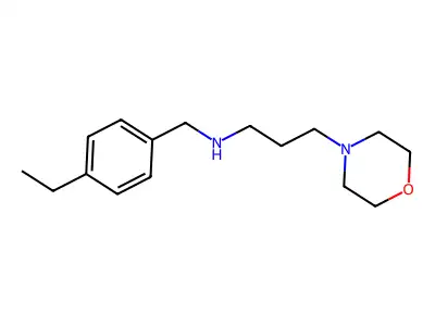 (4-Ethyl-benzyl)-(3-morpholin-4-yl-propyl)-amine structure