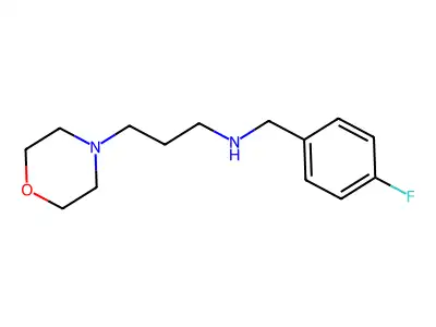 (4-Fluoro-benzyl)-(3-morpholin-4-yl-propyl)-amine structure
