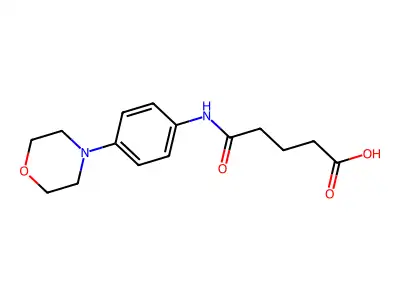 4-(4-Morpholin-4-yl-phenylcarbamoyl)-butyric acid structure