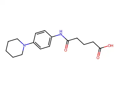 4-(4-Piperidin-1-yl-phenylcarbamoyl)-butyric acid structure