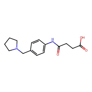 N-(4-Pyrrolidin-1-ylmethyl-phenyl)-succinamic acid structure