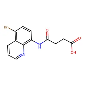 4-[(5-溴-8-喹啉基)氨基]-4-氧代丁酸 structure