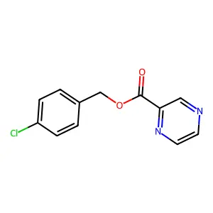 4-Chlorobenzyl pyrazine-2-carboxylate structure