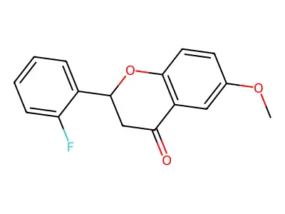 2-(2-Fluorophenyl)-6-methoxychroman-4-one structure