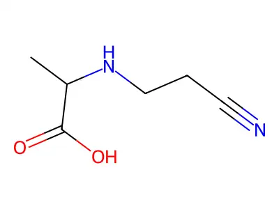 2-(2-cyanoethylamino)propanoic Acid structure
