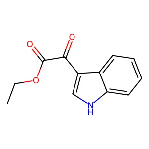 Ethyl 3-indolylglyoxylate structure