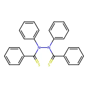 N'-(benzenecarbonothioyl)-N,N'-diphenylbenzenecarbothiohydrazide structure