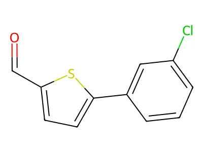 5-(3-Chlorophenyl)thiophene-2-carbaldehyde structure