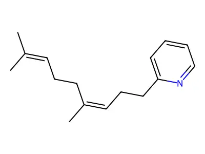 2-(4,8-Dimethyl-3,7-nonadien-1-yl)pyridine structure