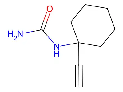 (1-Ethynylcyclohexyl)urea structure
