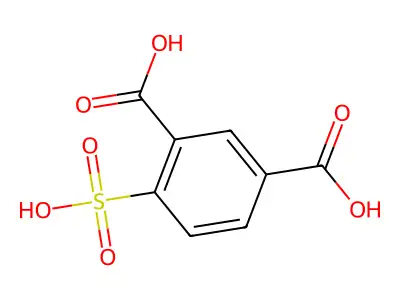 4-磺基间苯二甲酸 structure