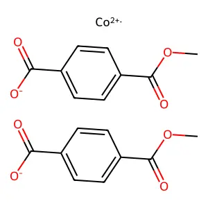 1,4-Benzenedicarboxylic acid, 1-methyl ester, cobalt(2+) salt (2:1) structure