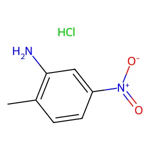 Benzenamine, 2-methyl-5-nitro-, hydrochloride (1:1) structure