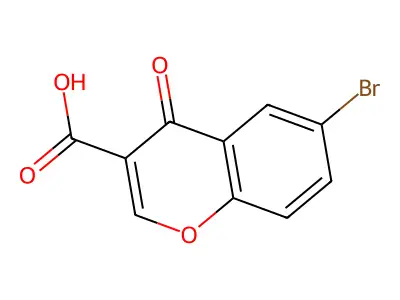 6-Bromochromone-3-carboxylic acid structure