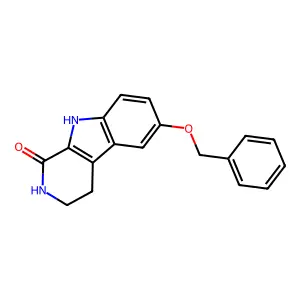 6-(Benzyloxy)-2,3,4,9-tetrahydro-1H-beta-carbolin-1-one structure
