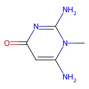 4(1H)-Pyrimidinone, 2,6-diamino-1-methyl- structure