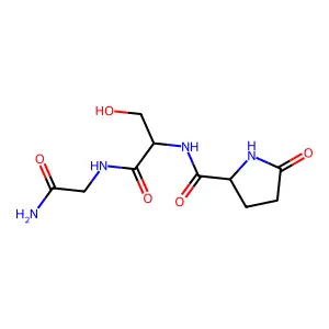 焦谷氨酰-丝氨酰-甘氨酰胺 structure