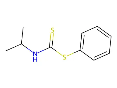 Carbamic 酸, 异丙基dithio-, 苯基 酯 structure